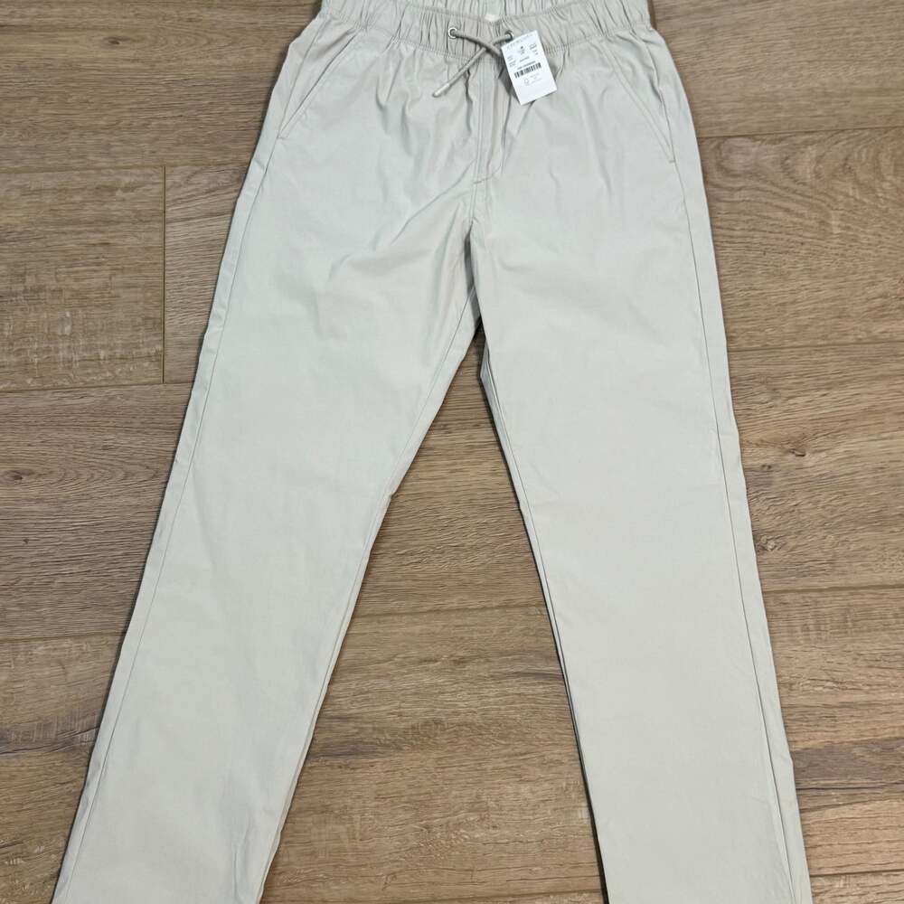 J.Crew Crewcuts Boys Size 14 Elastic Waist Drawstring Chino Pants in Beige NWT